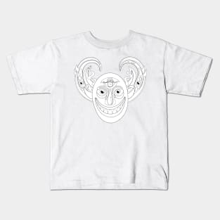 Demon with Thousand Eyes Looking Into the Soul Kids T-Shirt